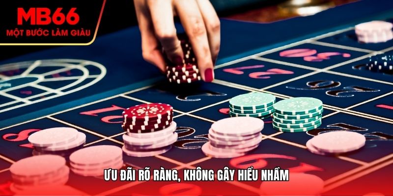 Ưu đãi rõ ràng, không gây hiểu nhầm